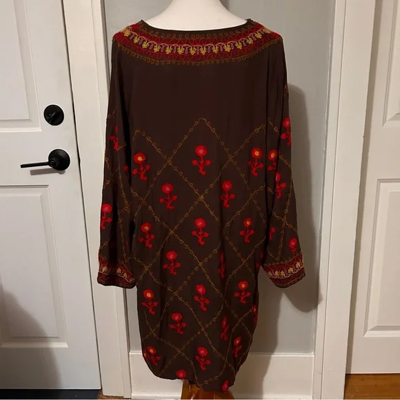 Ivy Jane embroidered bohemian caftan dress BR - Picture 6 of 14